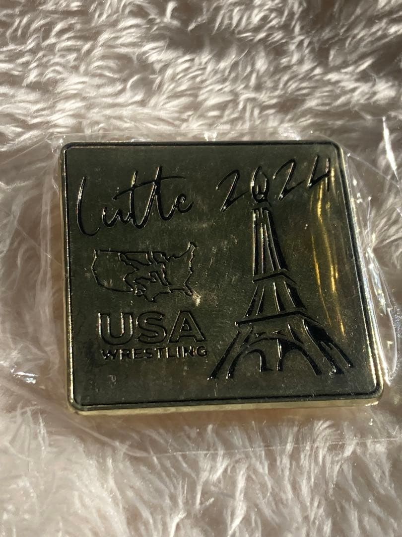 Paris Olympics 2024 Pin Badge NOC USA USA Wrestling Team