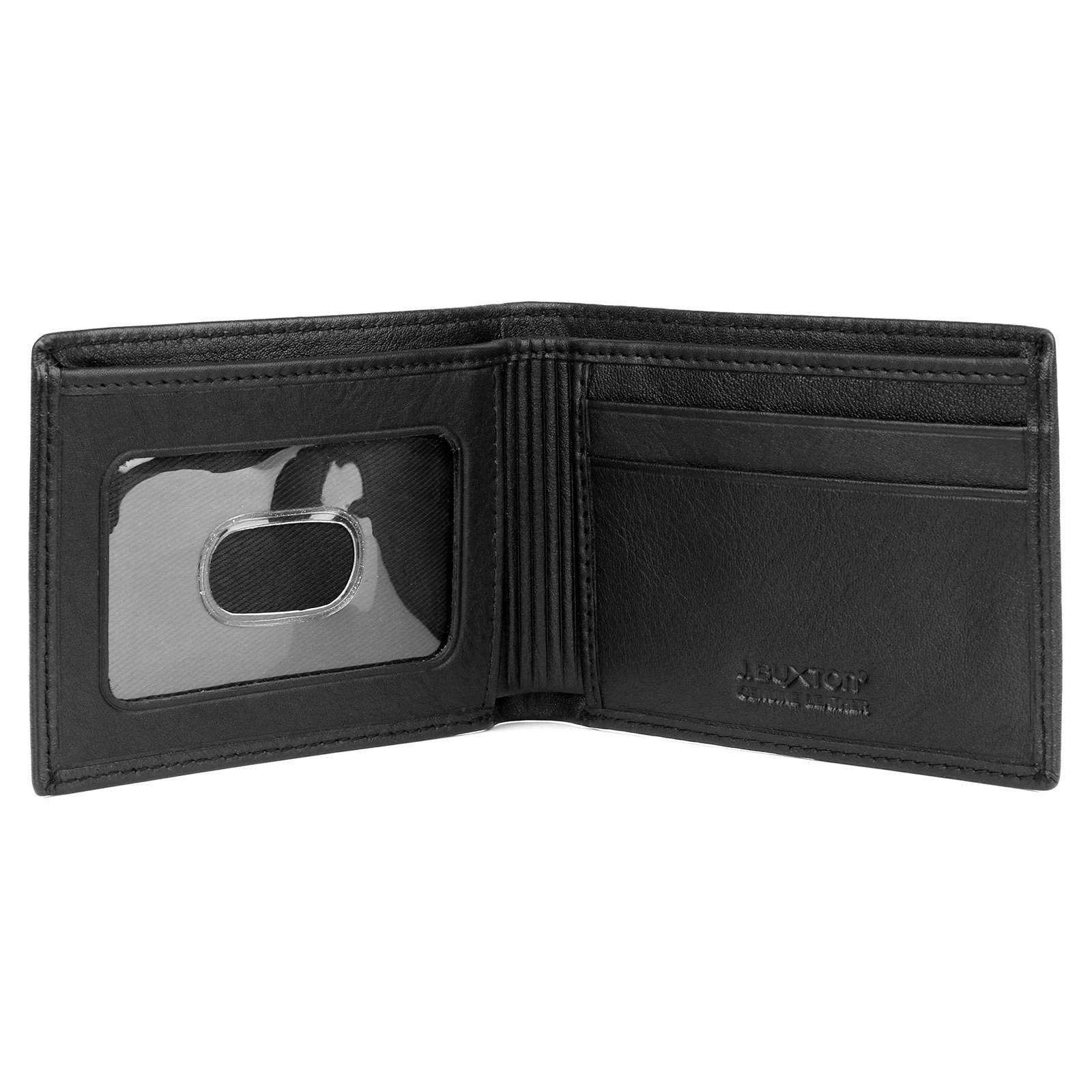 BUXTON EST. 1898 USA Houston RFID Front Pocket Slimfold Black Standard Natural J