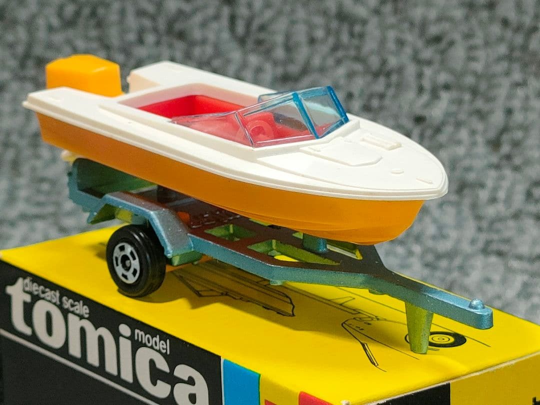 Black Box Tomica 71 Yamaha Boat Trailer Good Condition Made in Japan Dead Stock