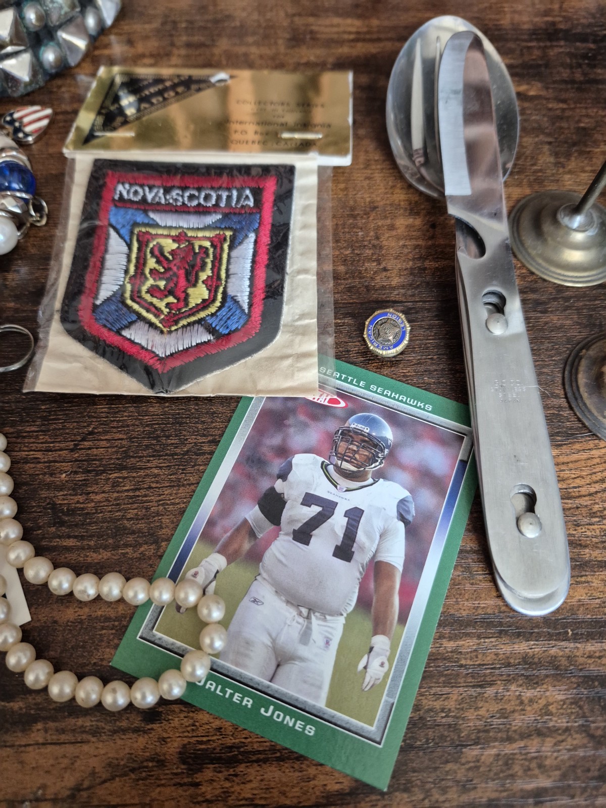 Junk Drawer Lot Jewelry, Cards, Brass, Vinatge Items, and More