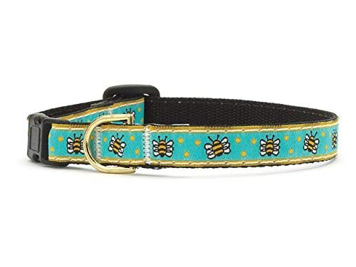 Up Country Bee Cat Collar 10 200 g Fabric Multicolor Inch Standard Functional