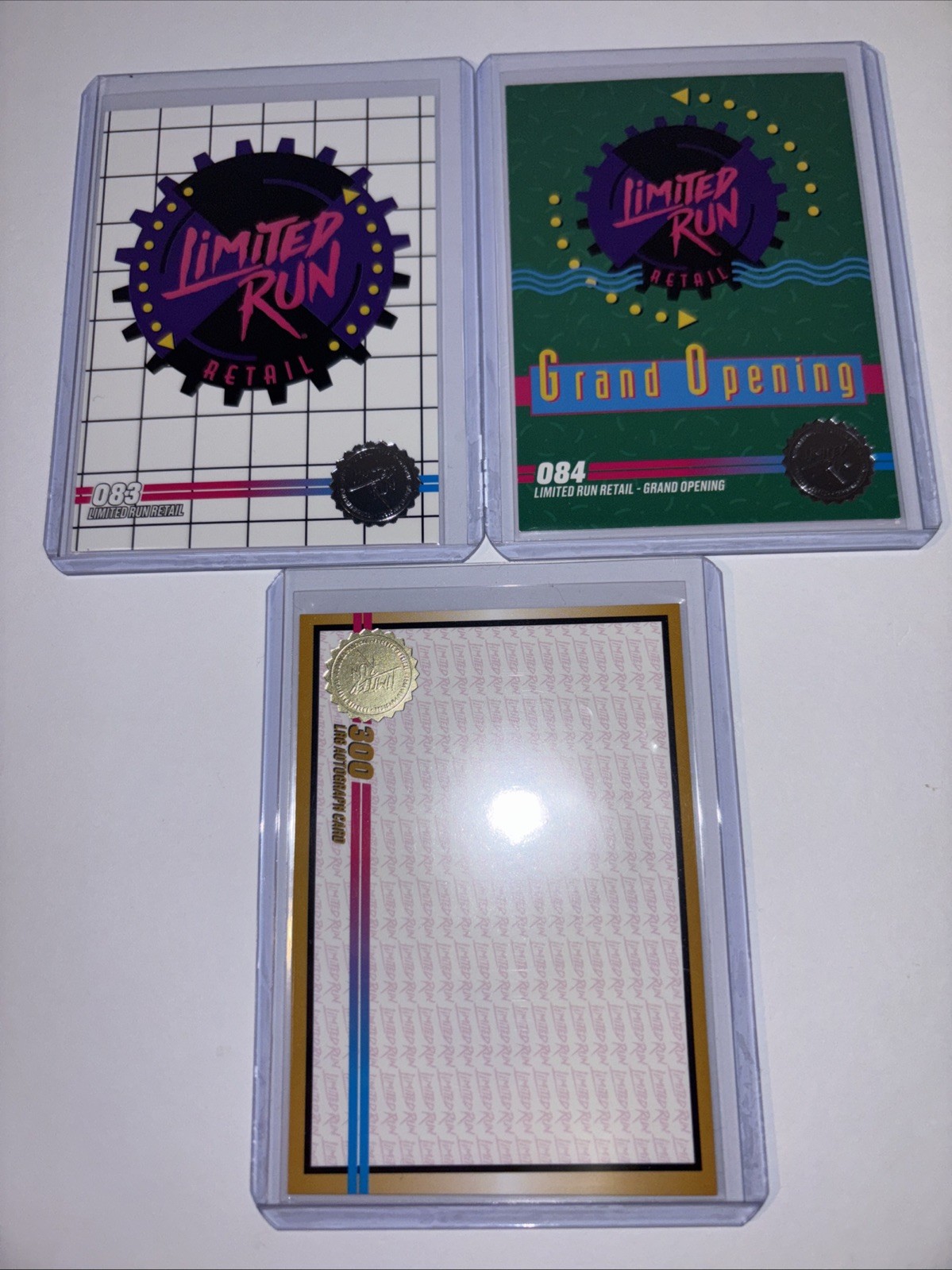 LOT OF SERIES 3 LIMITED RUN GAMES AUTOGRAPH TRADING CARD #300 GOLD UNSIGNED