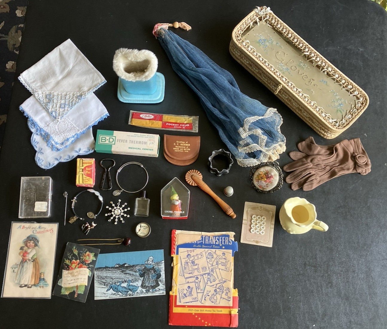 Ladies Junk Drawer Lot – Antiques and Collectibles