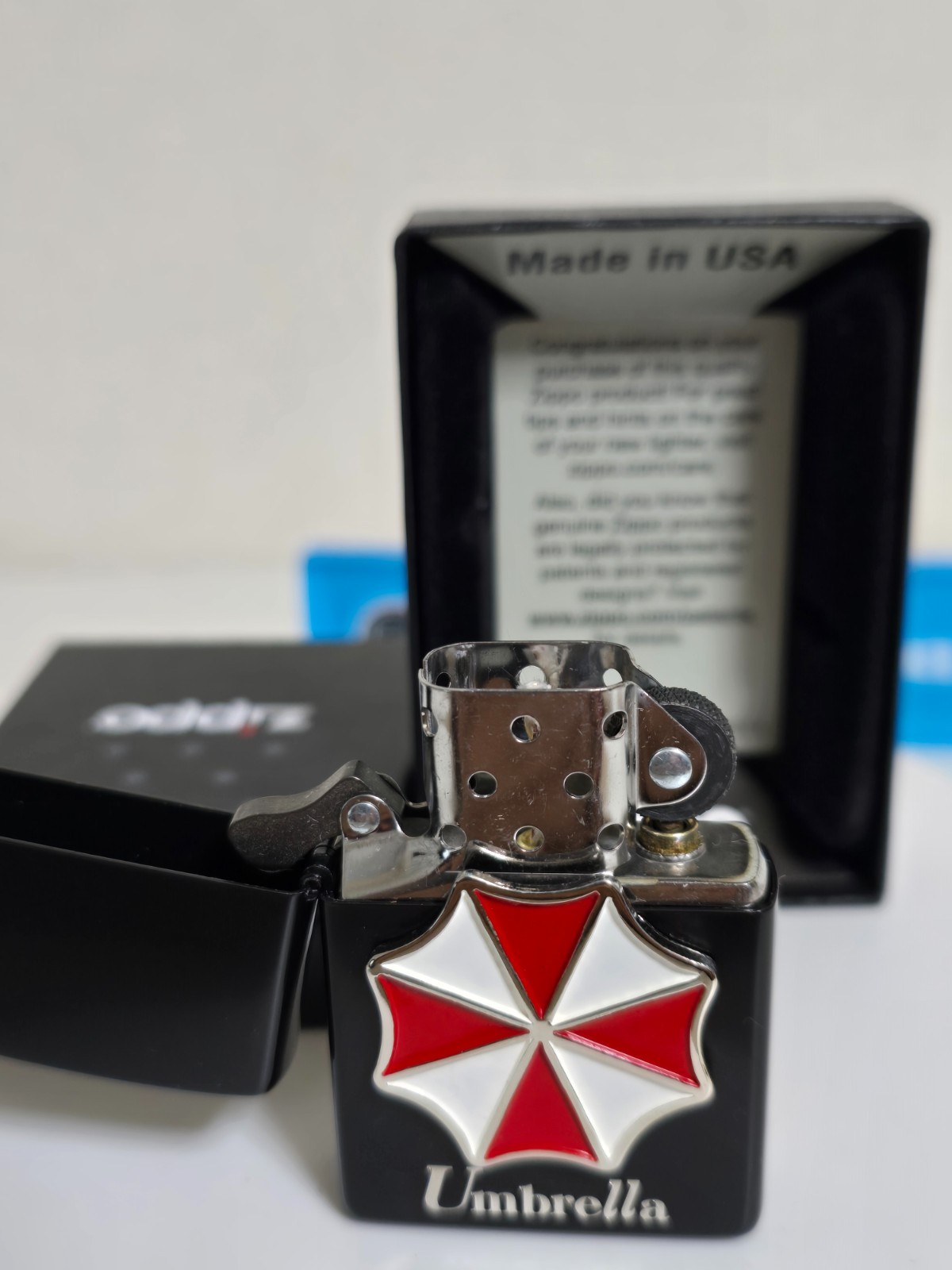 Zippo Resident Evil Umbrella Metal Black Lighter 20th Anniversary limited w/box