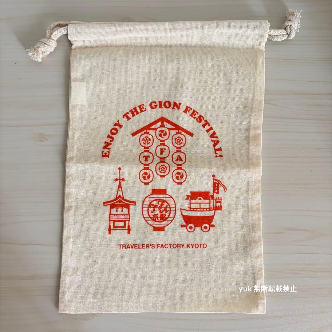 [New and unused] Travelers Factory Kyoto Cotton Bag Gion Festival