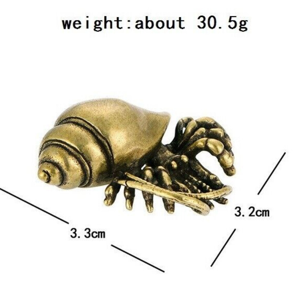 Brass Hermit Crab Hermit Crab Statue Small Sculpture Ornament Decoration Gift*