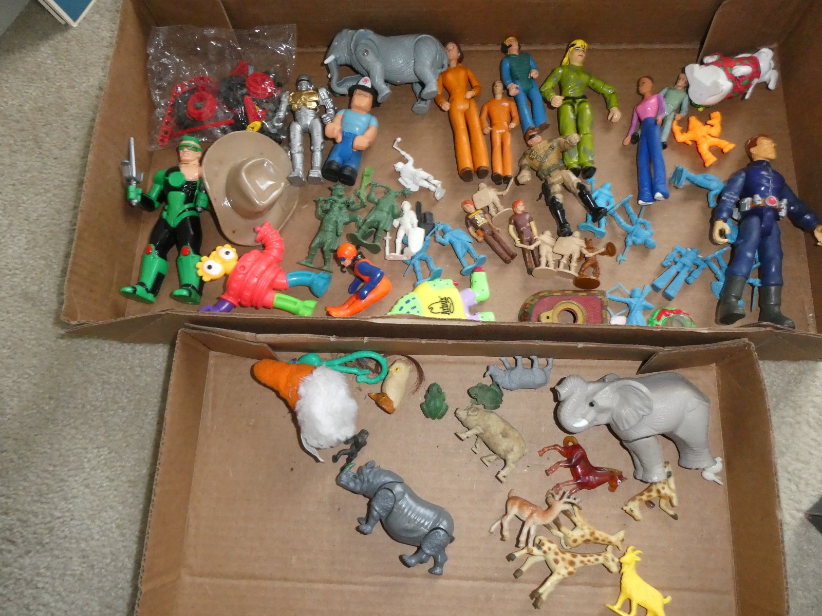 Vintage Junk Drawer Lot of Action Figurines Animals Toys and More #2