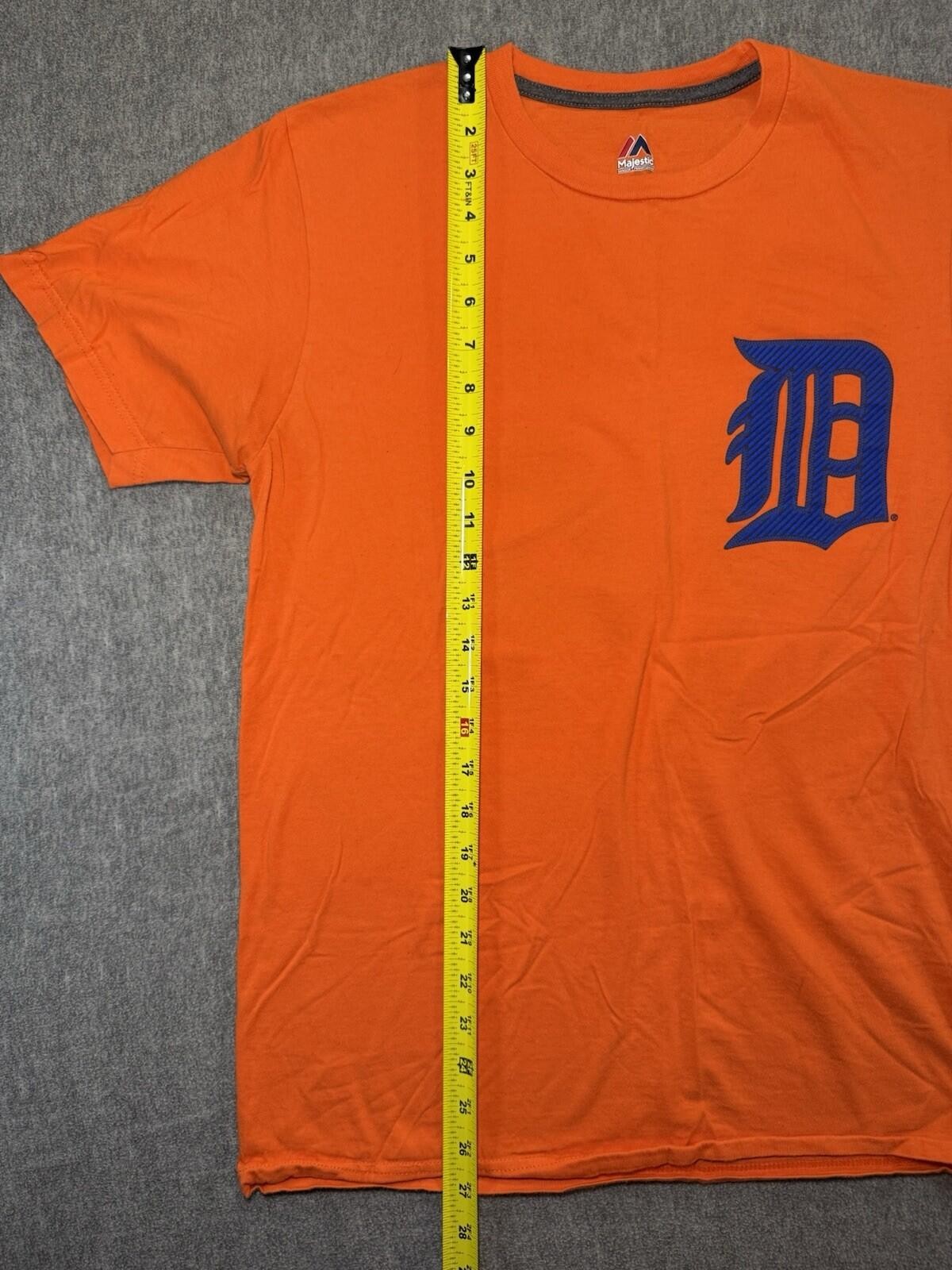Majestic Detroit Tigers Miggy Cabrera T-Shirt-Unisex/Medium/Orange/MLB