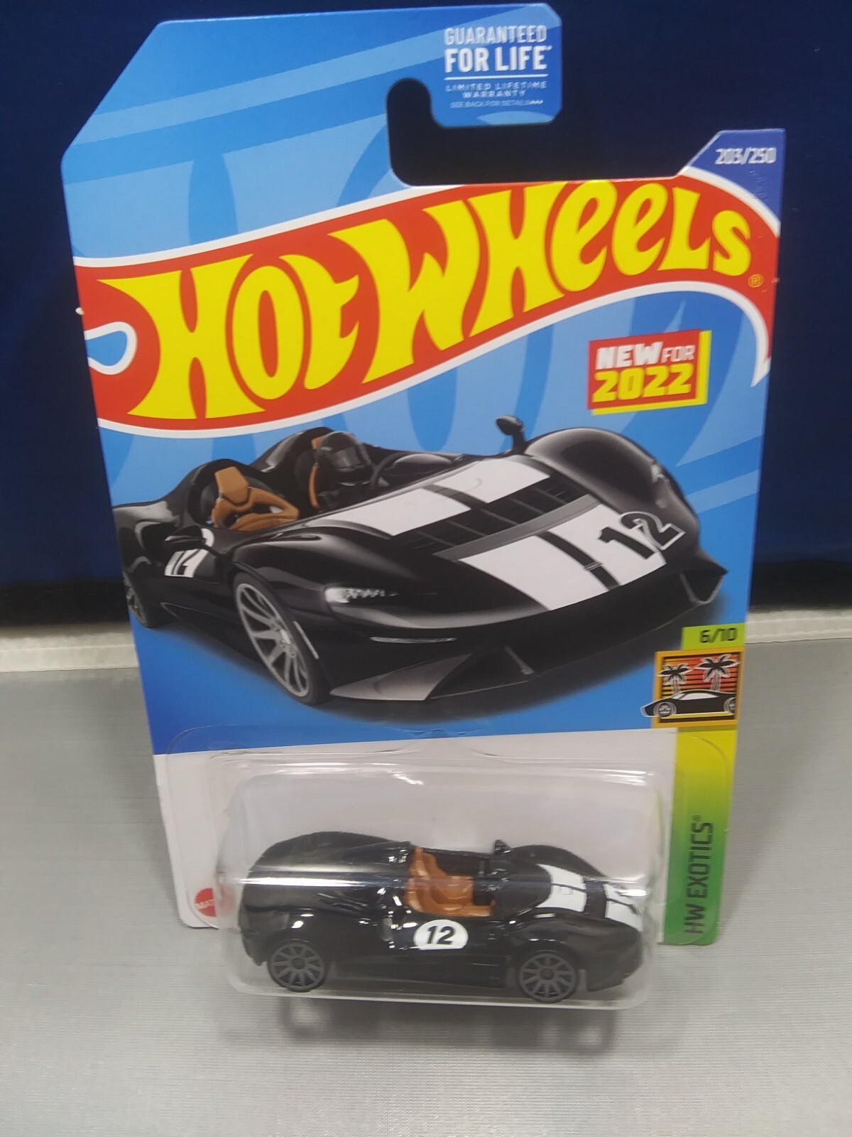 2022 Hot Wheels McLaren Elva HW Exotics #6/10 Black Diecast 1:64 Scale New