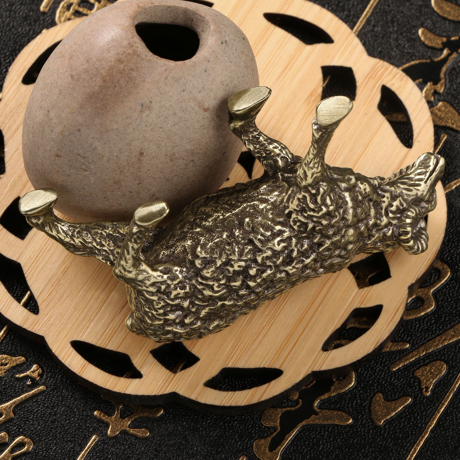 New Brass Sheep Statue Goat Ornament Animal Statue Toys Home Office Decoration/