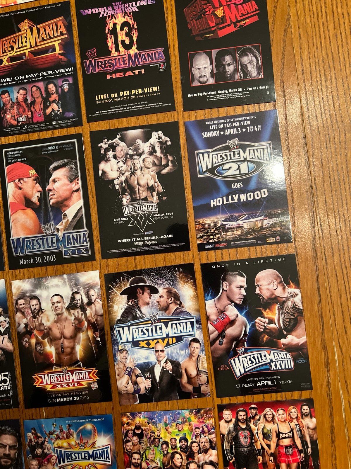 Wrestlemania FRIDGE MAGNETS 80s 90s 2000s 2010s 2020s WWF WWE hulk rock cena
