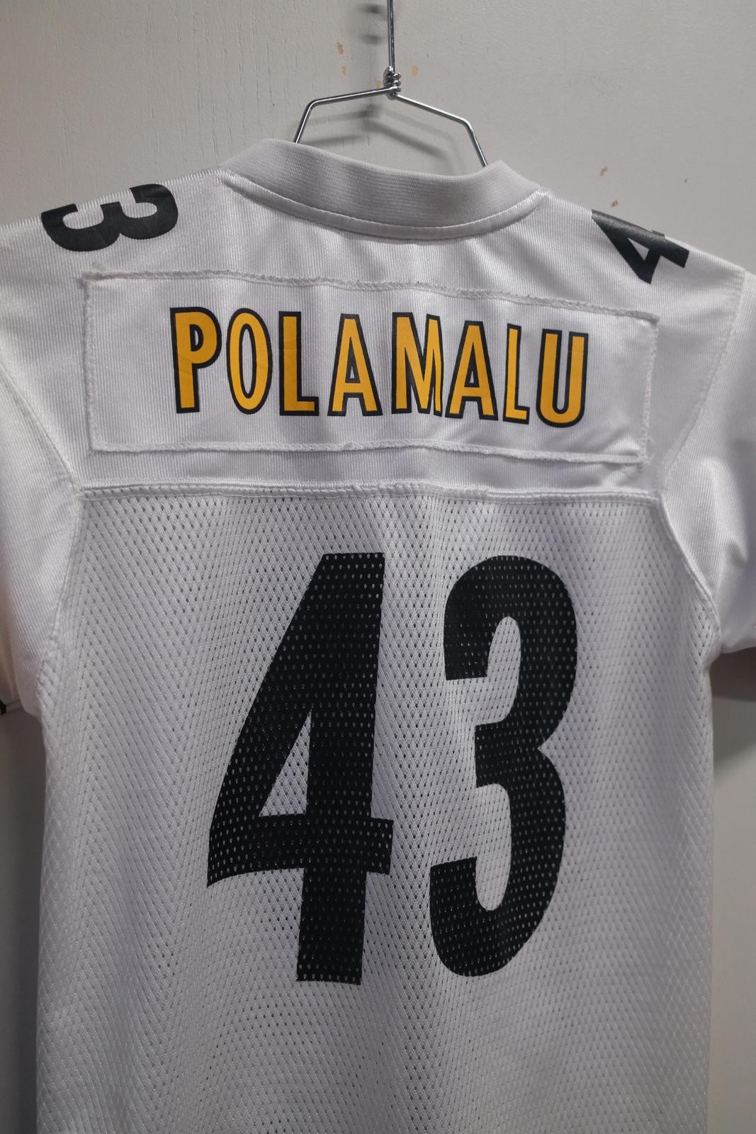 Reebok Pittsburgh Steelers Polamalu #43 Football Jersey
