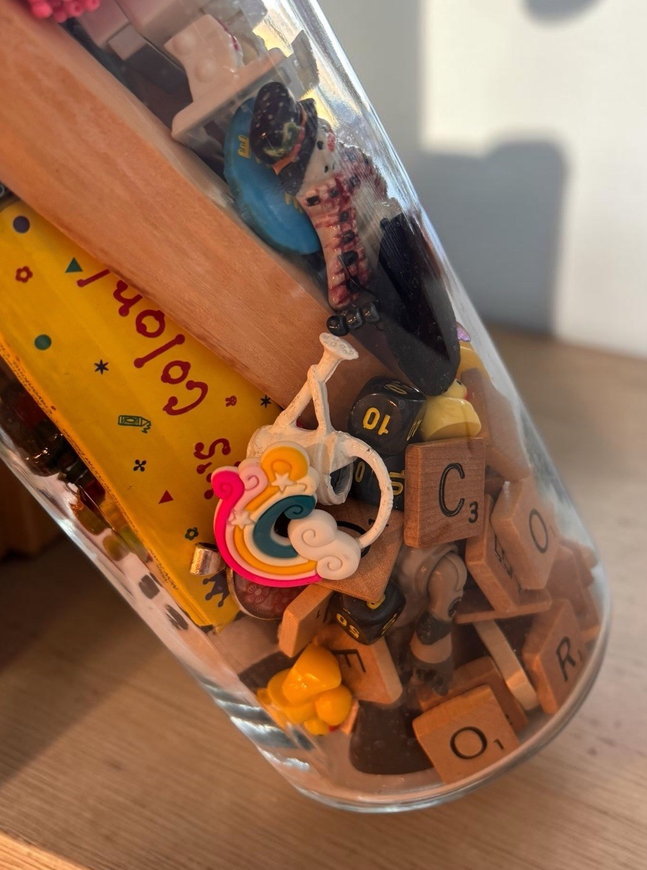 Junk Drawer Lot Miniatures Toys Trinkets Charms Dice Game Pieces Jewelry Pin Jar