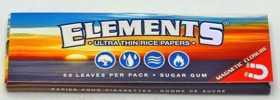 Elements 1.25 Rolling Paper – Full Box 25 PACKS – Ultra Thin Rice 1 1/4 Size