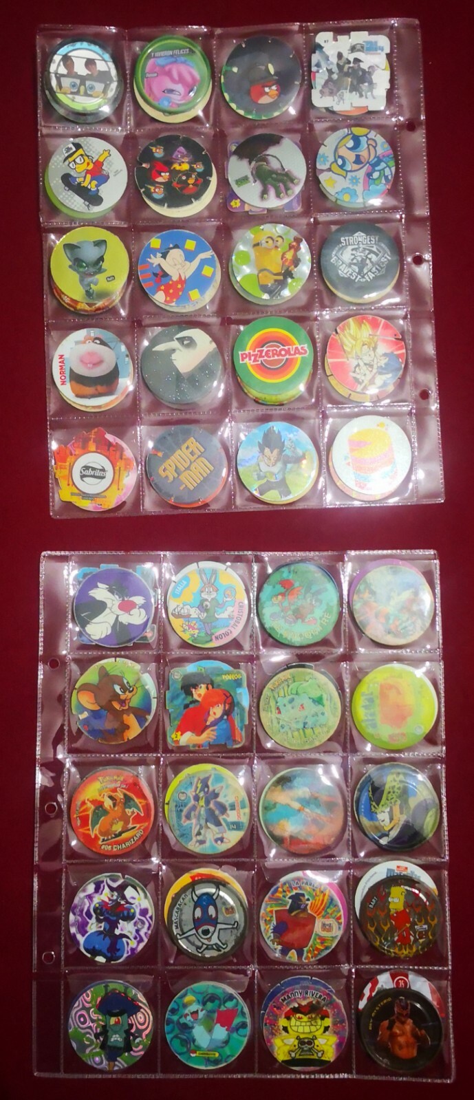 40 tazos pogs Mexico todas las generaciones 1994 hasta 2020 seiya + protector