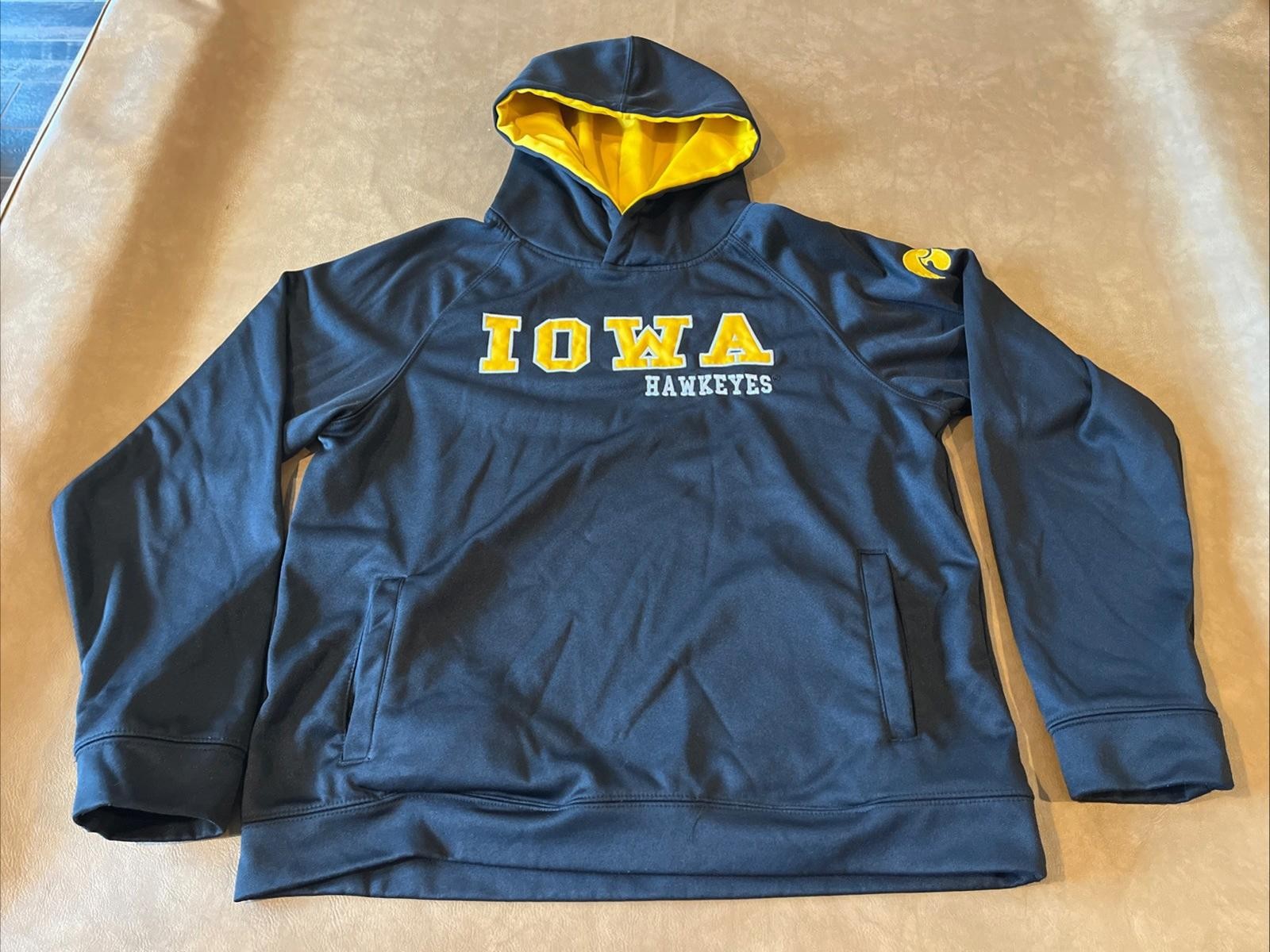 Iowa Hawkeyes Colosseum Hoodie Black (Youth XL)