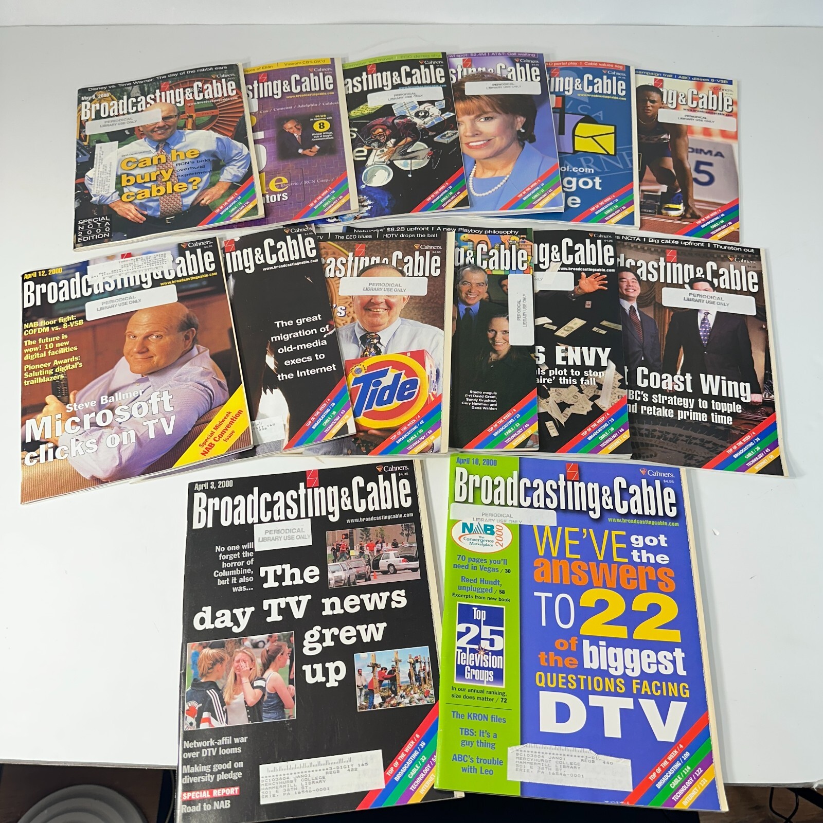 800+ HUGE Lot Broadcasting & Cable Magazines Vintage TV Radio History 1990-2000s