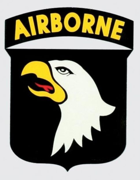 Mylar Decal – 101st Airborne Combat Service ID Badge 2.75 x 3.75 D62-A