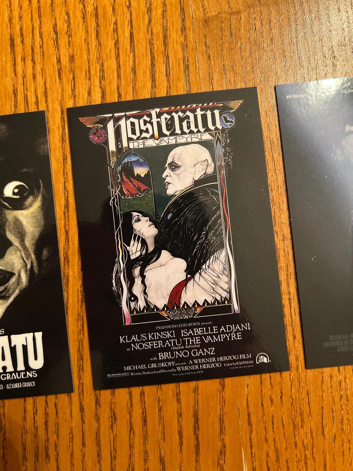 Nosferatu fridge magnets. Classic horror poster art count orlok