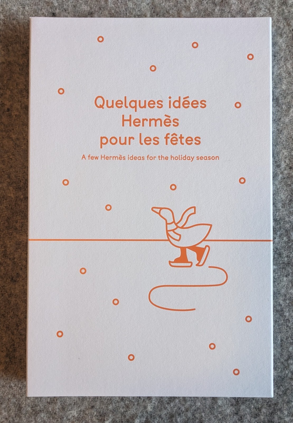 HERMES board game 2022 Press Gift NIB A Few Ideas for the Holiday Season, w bag