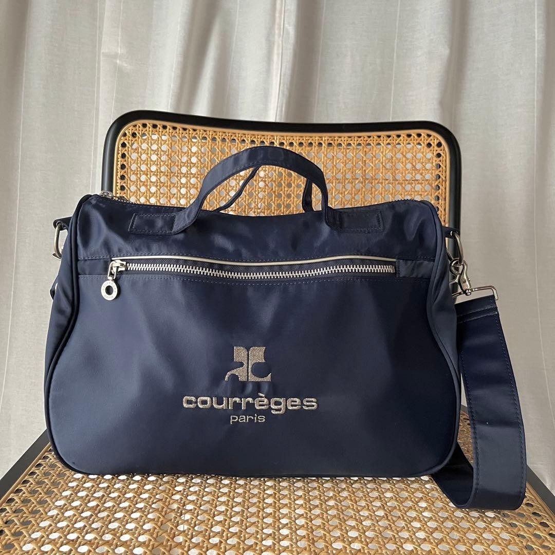 Courrèges Nylon Logo Shoulder Bag