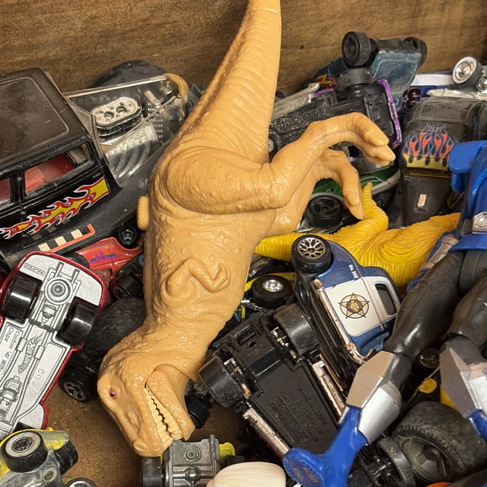 Random Junk Drawer Toy Cars Action figures Dinosaur Diecast Lot of 50+ Pieces