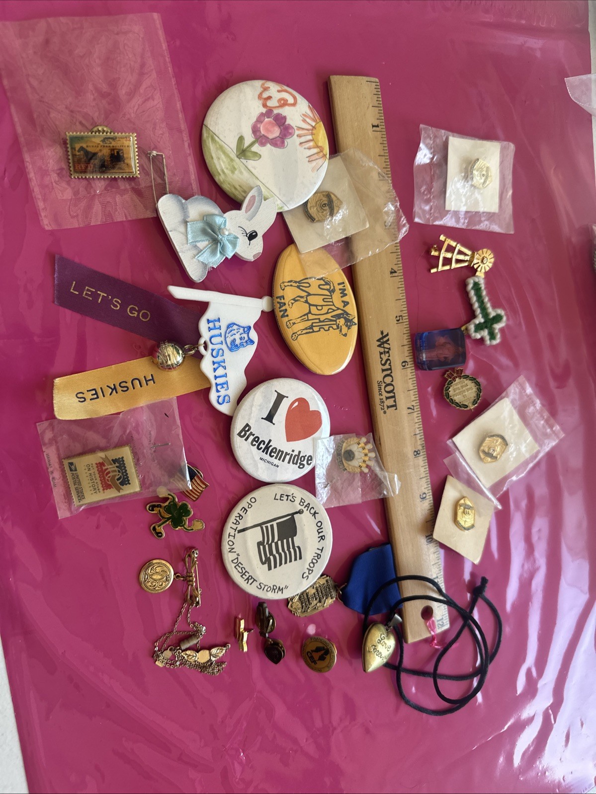 Contents From Junk Drawer Lot Of Vintage Items