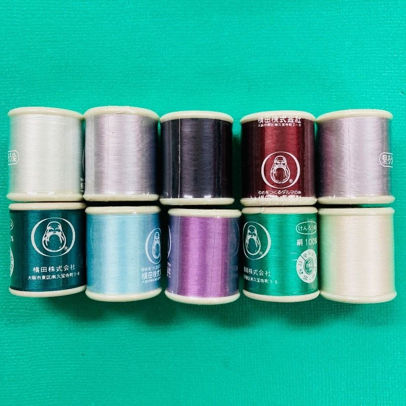 [New unopened product] [Set of 10] Daruma silk sewing thread #50 100m MT10