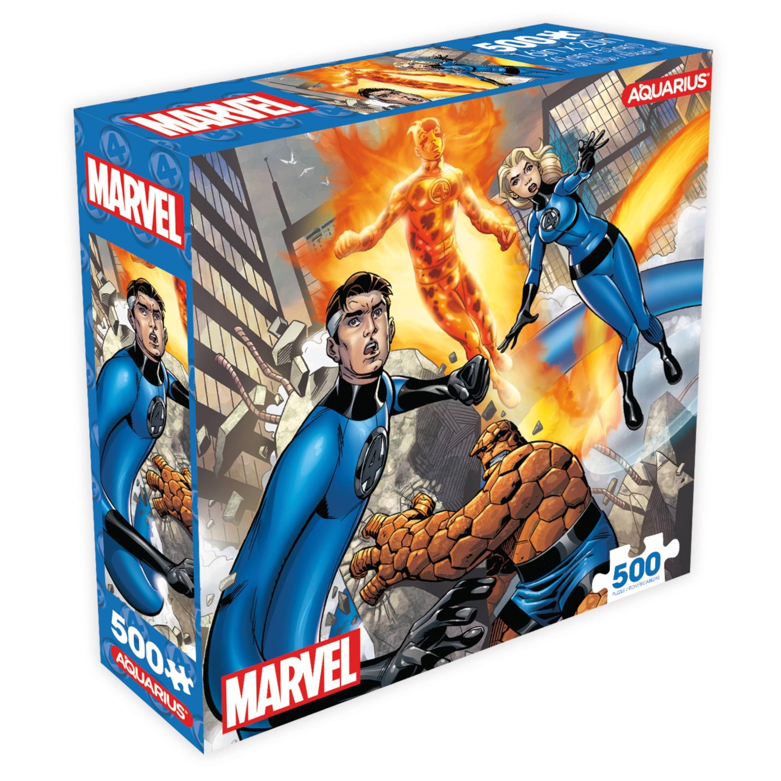 AQUARIUS Fantastic Four 500pc Jigsaw Puzzle Marvel 16×20 Official Licensed
