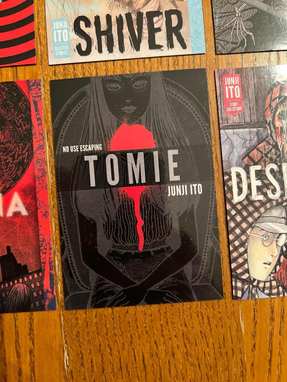 Junji Ito FRIDGE MAGNETS book cover art Japanese horror comics strange drawings