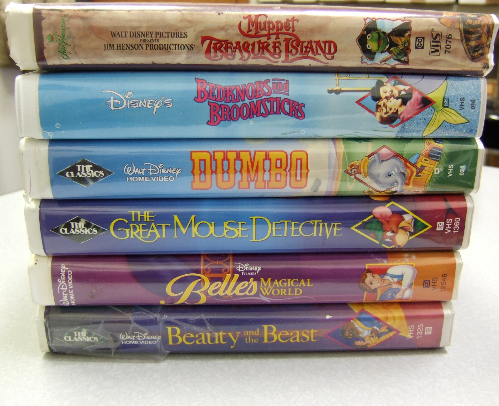 6 Walt Disney Children Classics VHS Home Videos