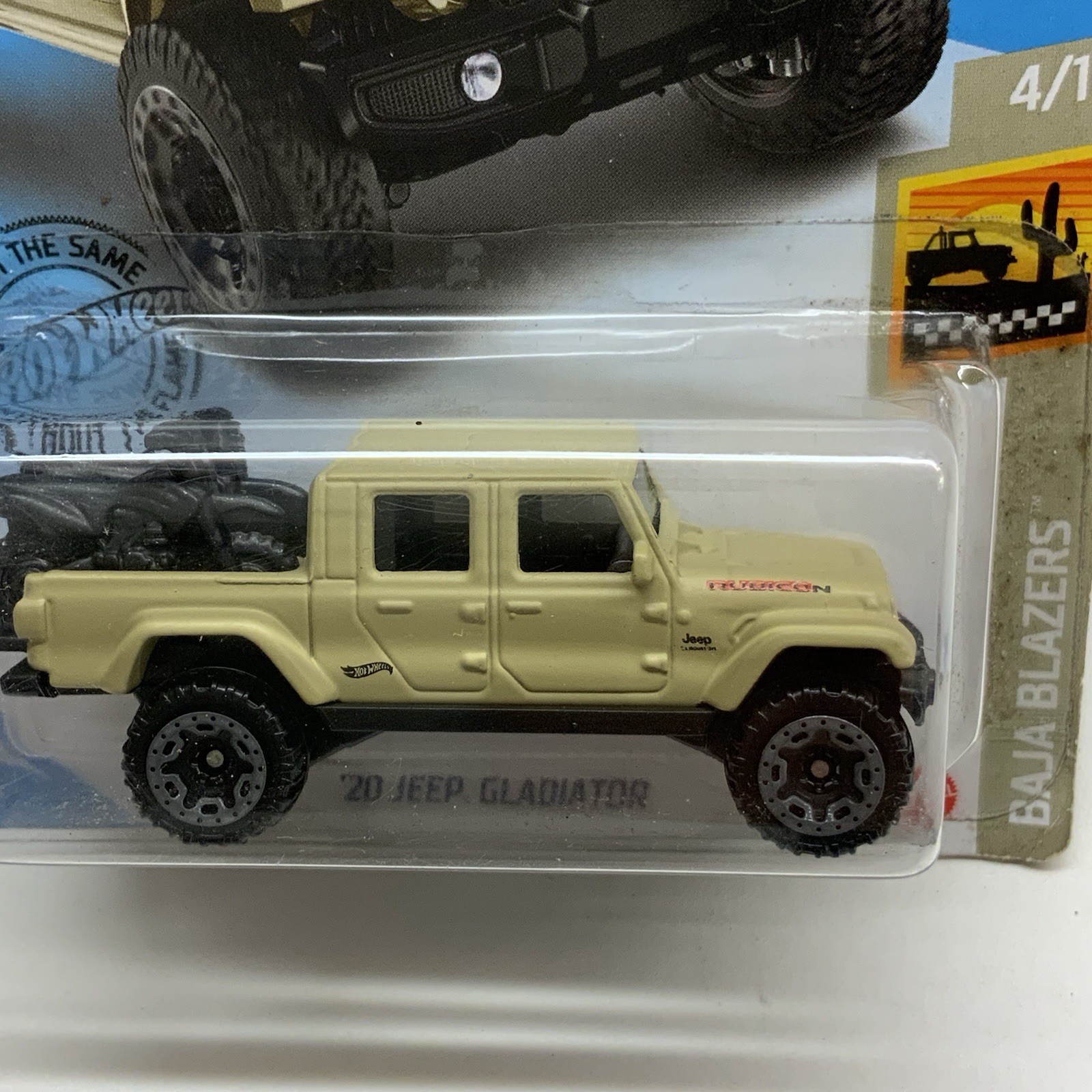 Hot Wheels ’20 Jeep Gladiator Baja Blazers #4/10 Beige Diecast 1:64 Scale Mopar