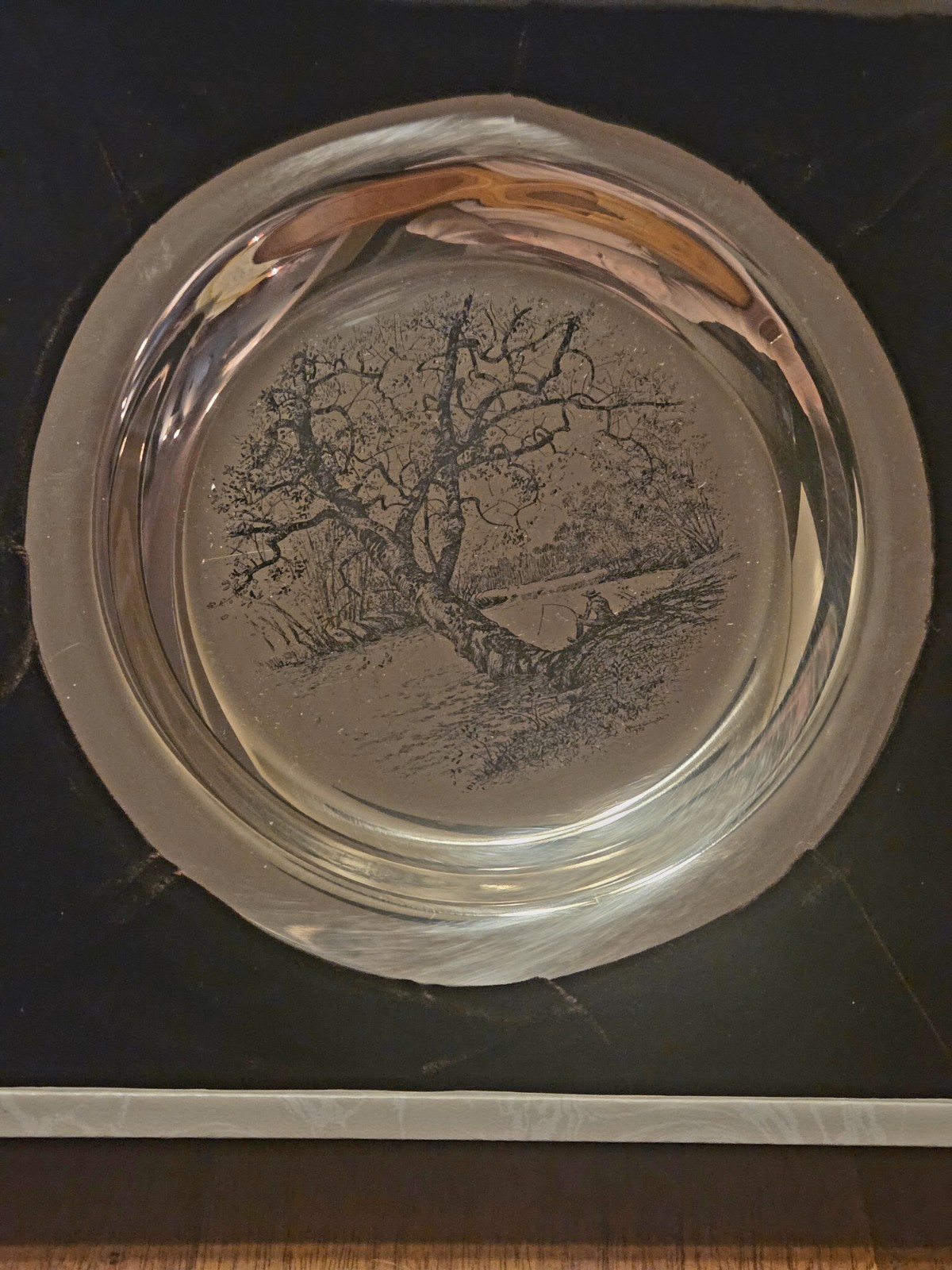 Set of 5 Franklin Mint Sterling Silver James Wyeth Decorative Plates 1972-1976