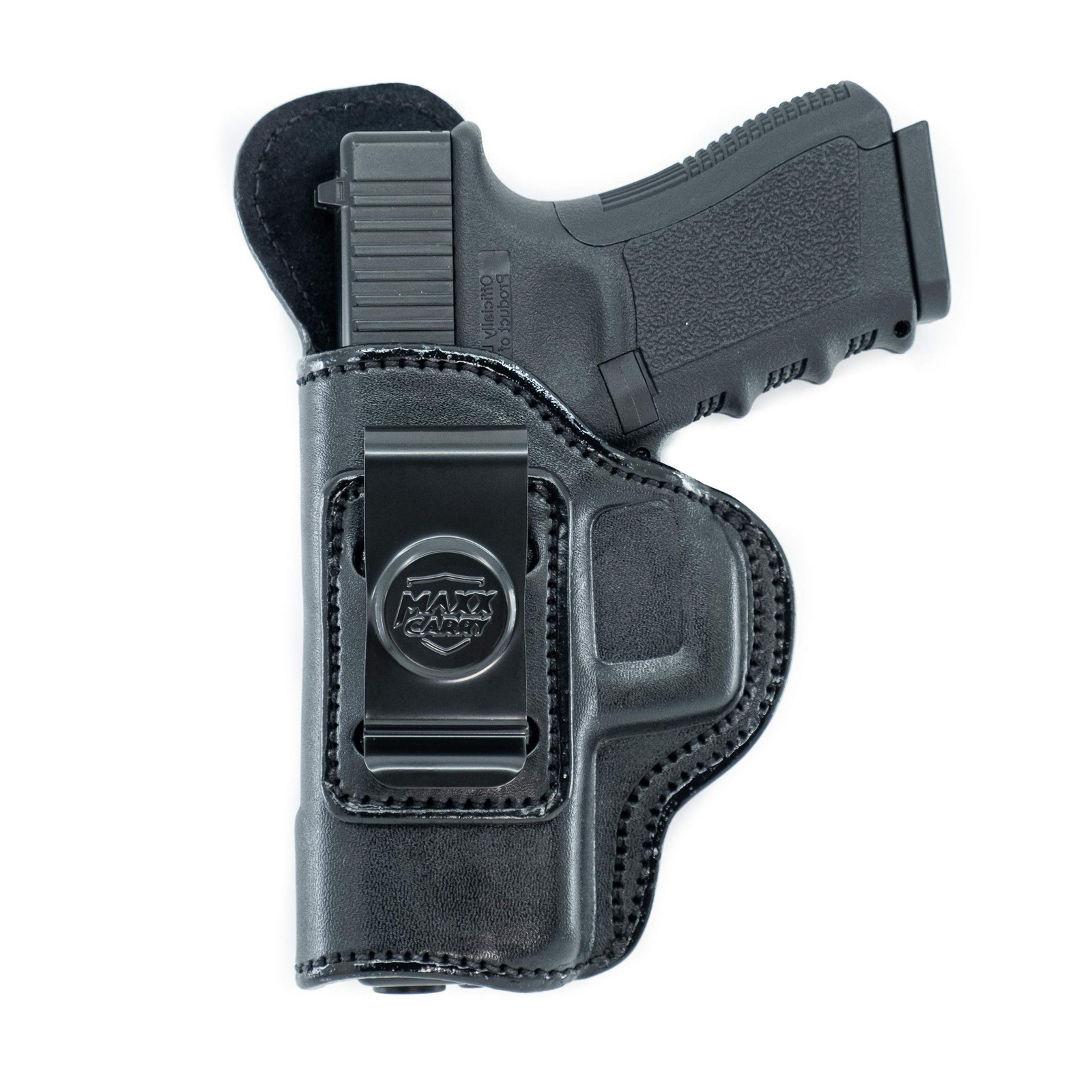 Maxx Carry IWB Leather Holster Glock 30 Left Hand Draw Black Concealed Carry