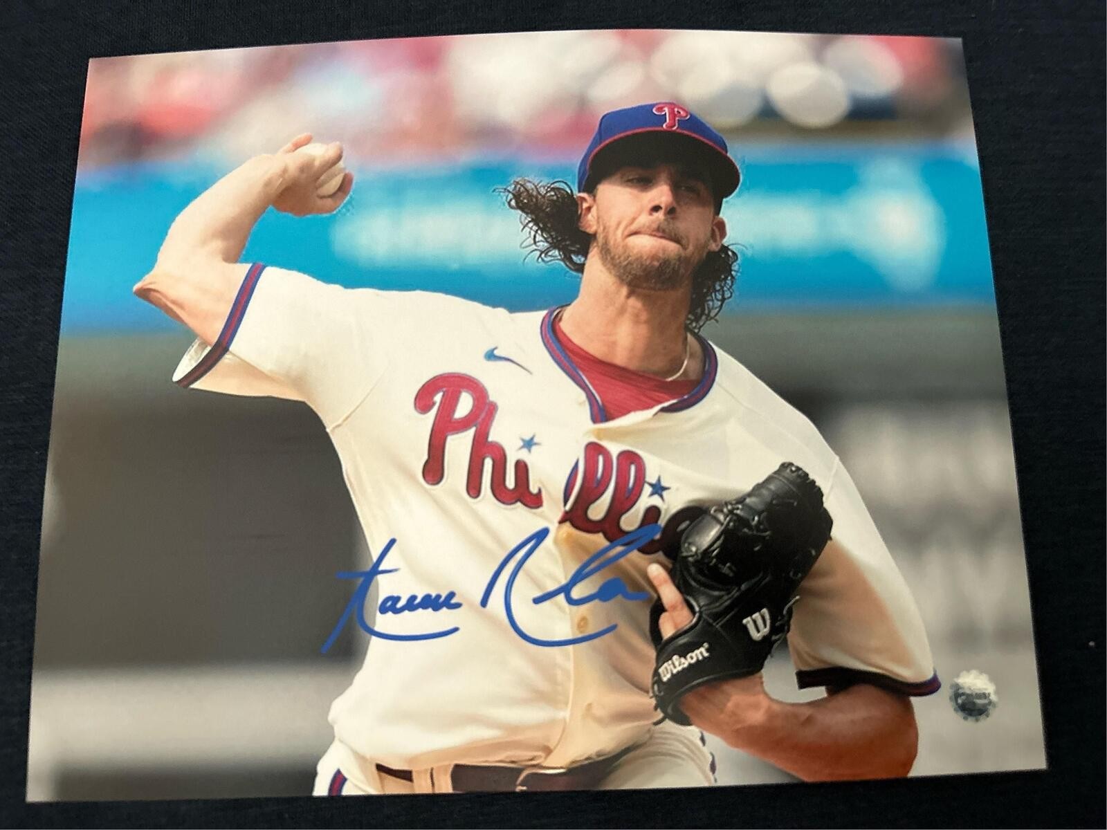 Aaron Nola Signed Autographed 8×10 Philadelphia Phillies Photo w/COA