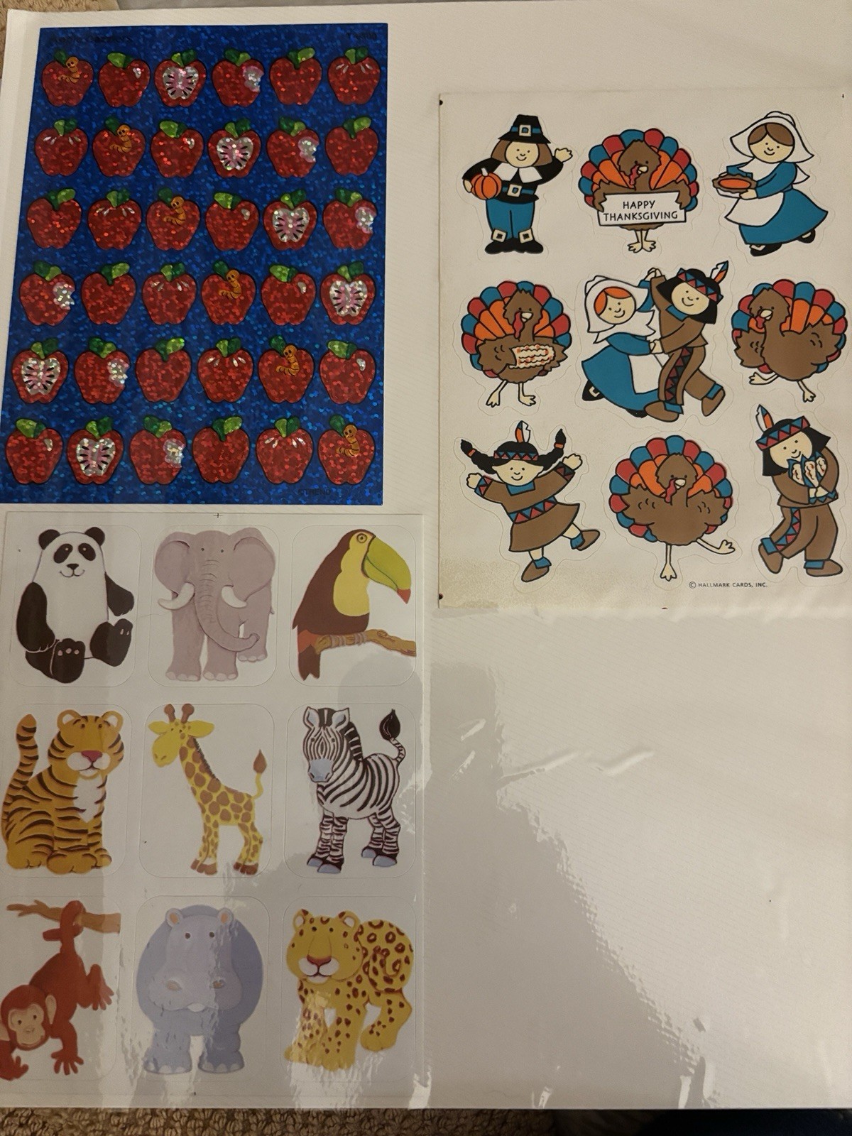 Vintage Sticker Lot Assorted Original Sticker Sheets Trend Glitter Sheet!