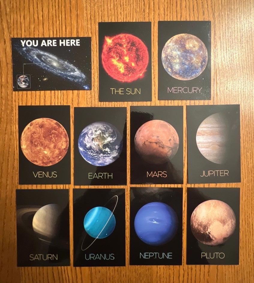 Solar System FRIDGE MAGNETS planets space educational Milky Way NASA photos