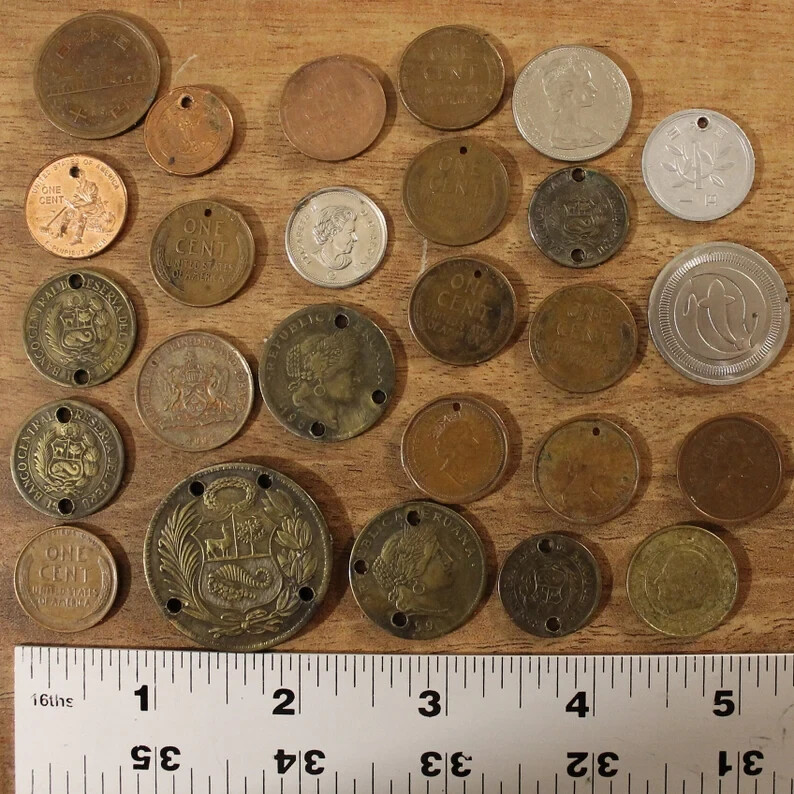 1 Pound “Junk Drawer” Collectibles Lot -Mixed smalls, old and new items-NYC6
