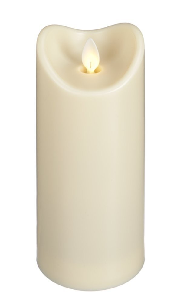 Ganz Home Decor Flameless LED Resin Pillar Candle, 2.75″x7″