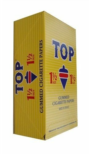 TOP 1 1/2 Rolling Papers – 6 PACKS – Fine Gummed RYO 1.5 FAST