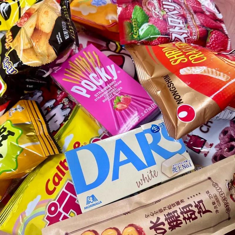 Asian Snacks Mystery Box – 12 Full-Size Assorted Items, 4-5lbs Package Weight