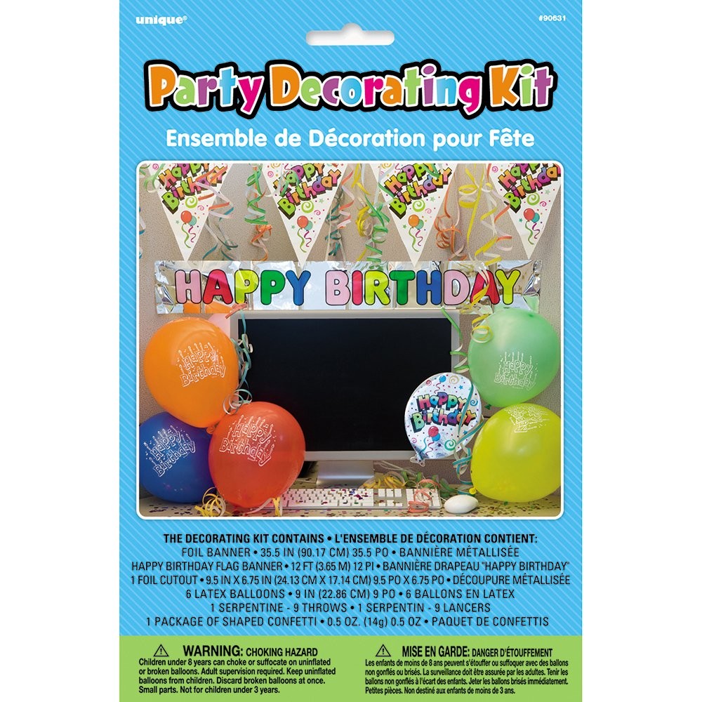 Unique Party Decoration, 1 9″, Multicolor