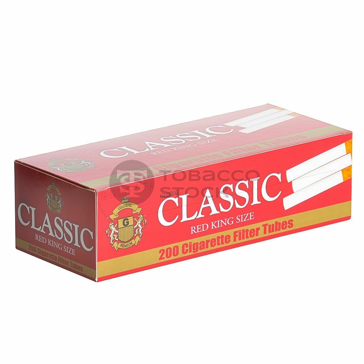 Classic Red Full Flavor King Size – 12 Boxes – 200 Tubes Box