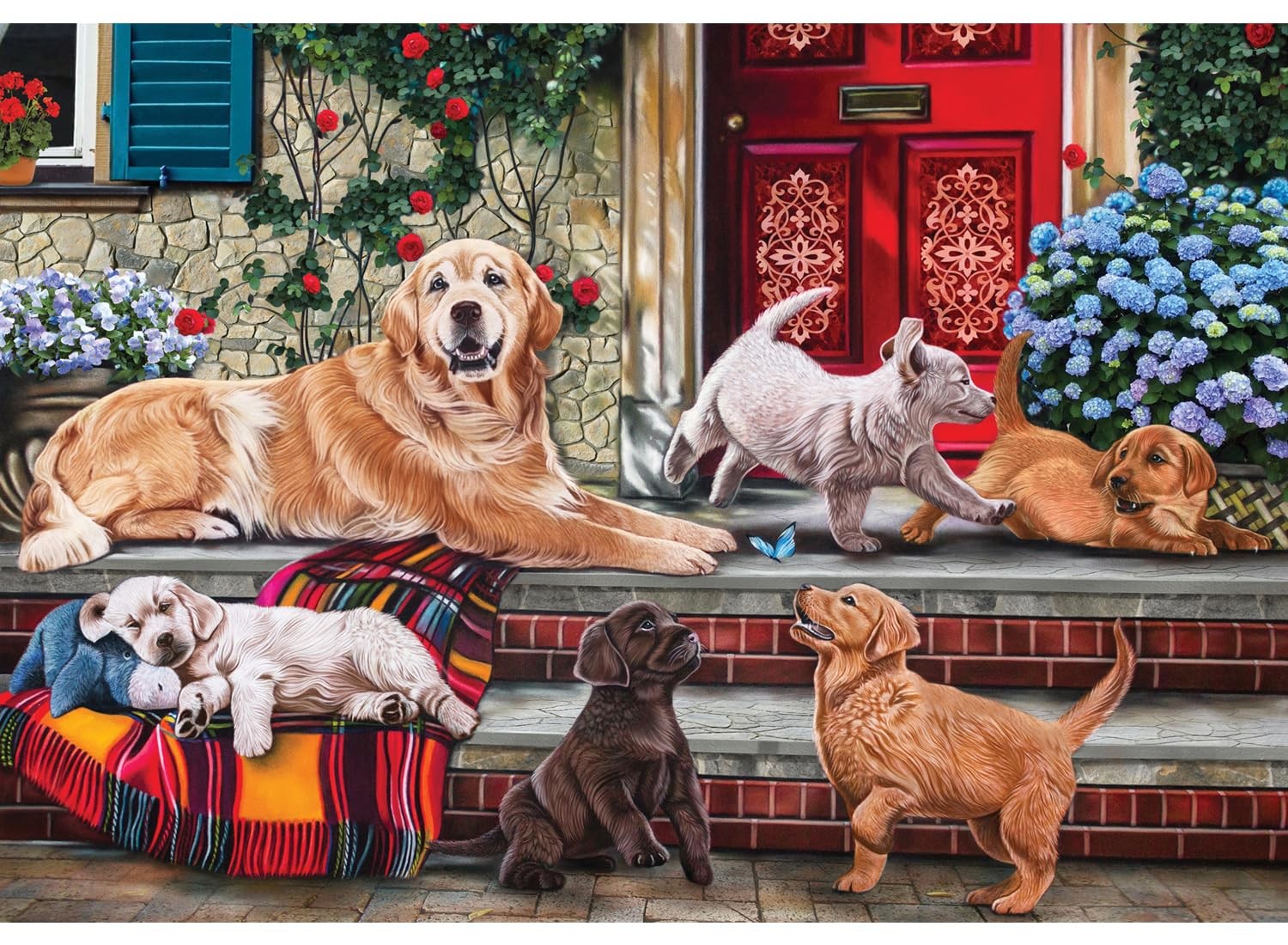 Anatolian Puzzle – Dog Family, 260 Piece Jigsaw Puzzle, 3340