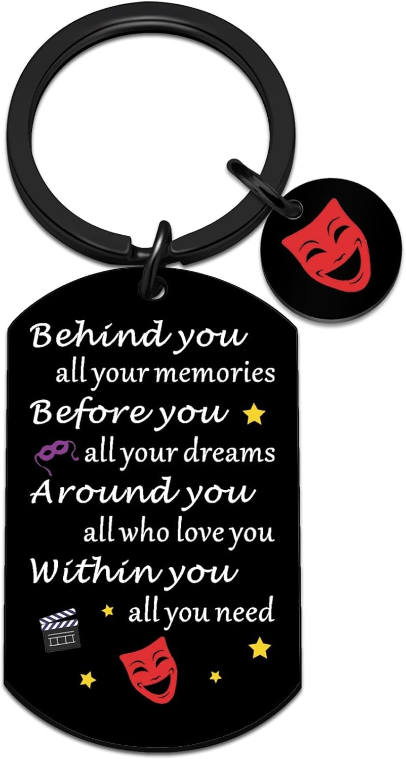 Musical Theater Gifts for Teen Girls Boys Theatre Decor Keychain Gifts for Theat