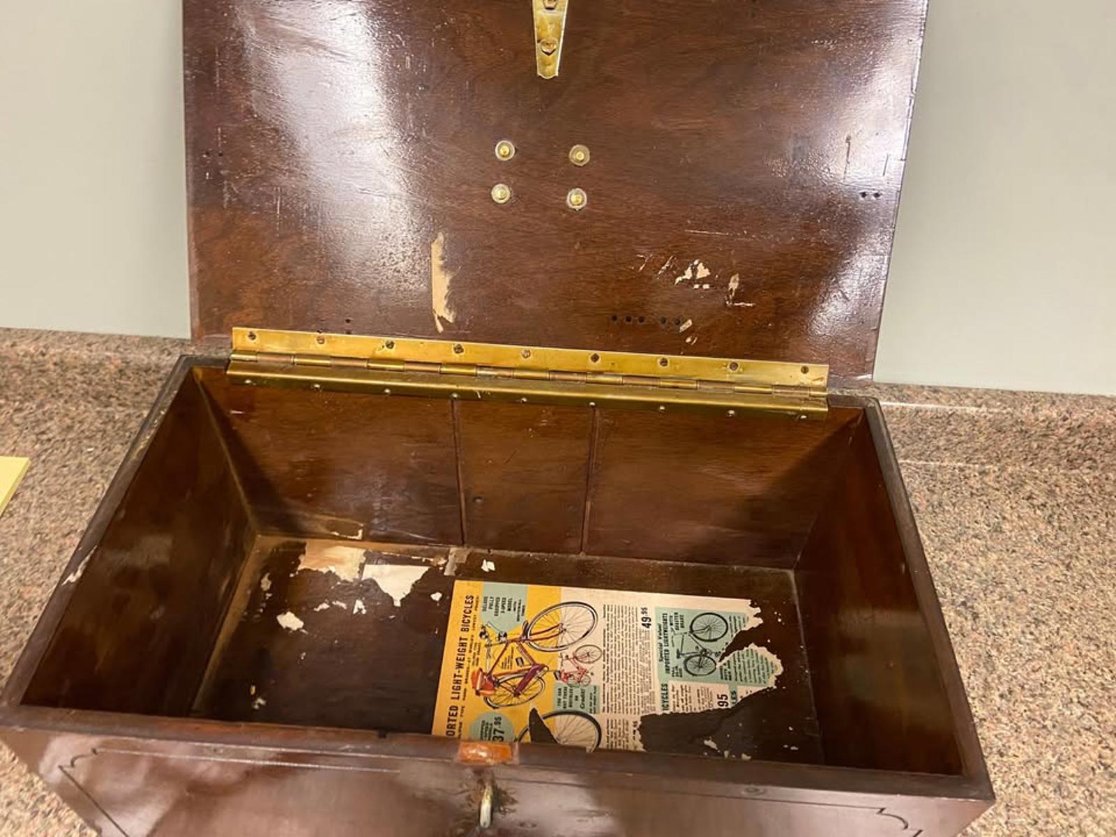 Antique Wooden Storage Box – Rustic 19th/20th Century Chest