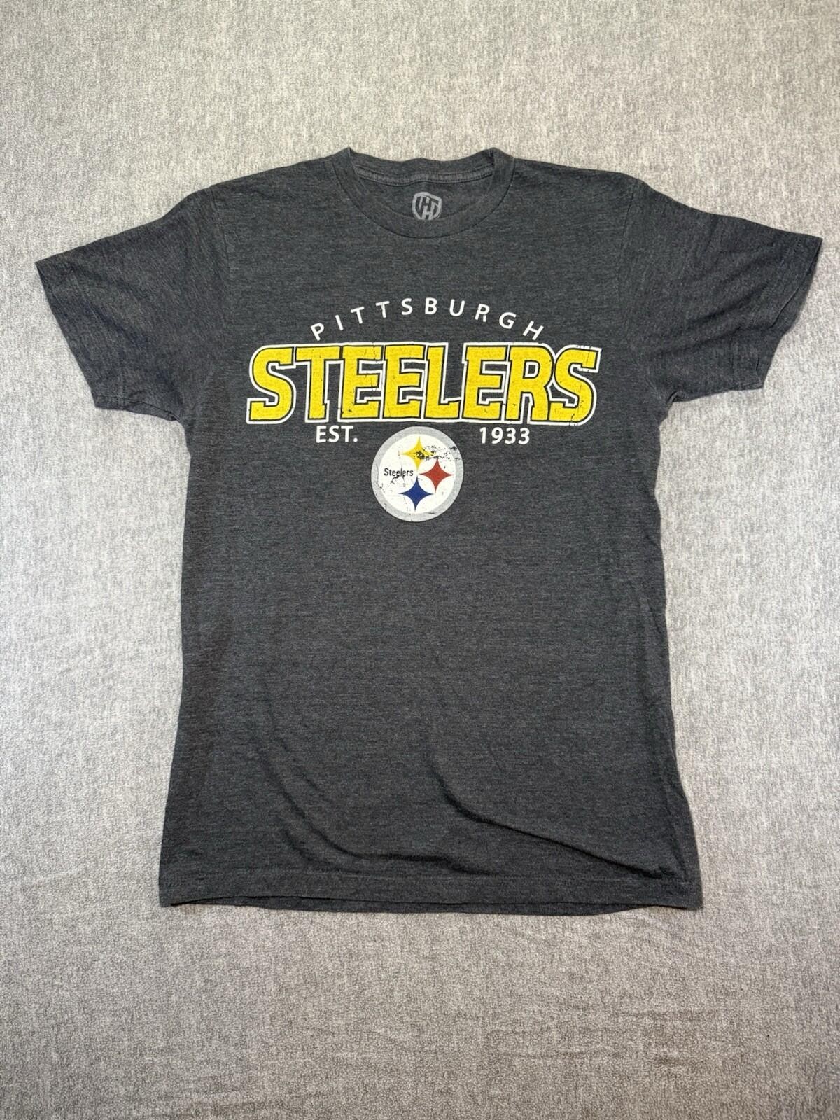 Steelers Unisex T-Shirt (Handshigh)-Small/Black/NFL