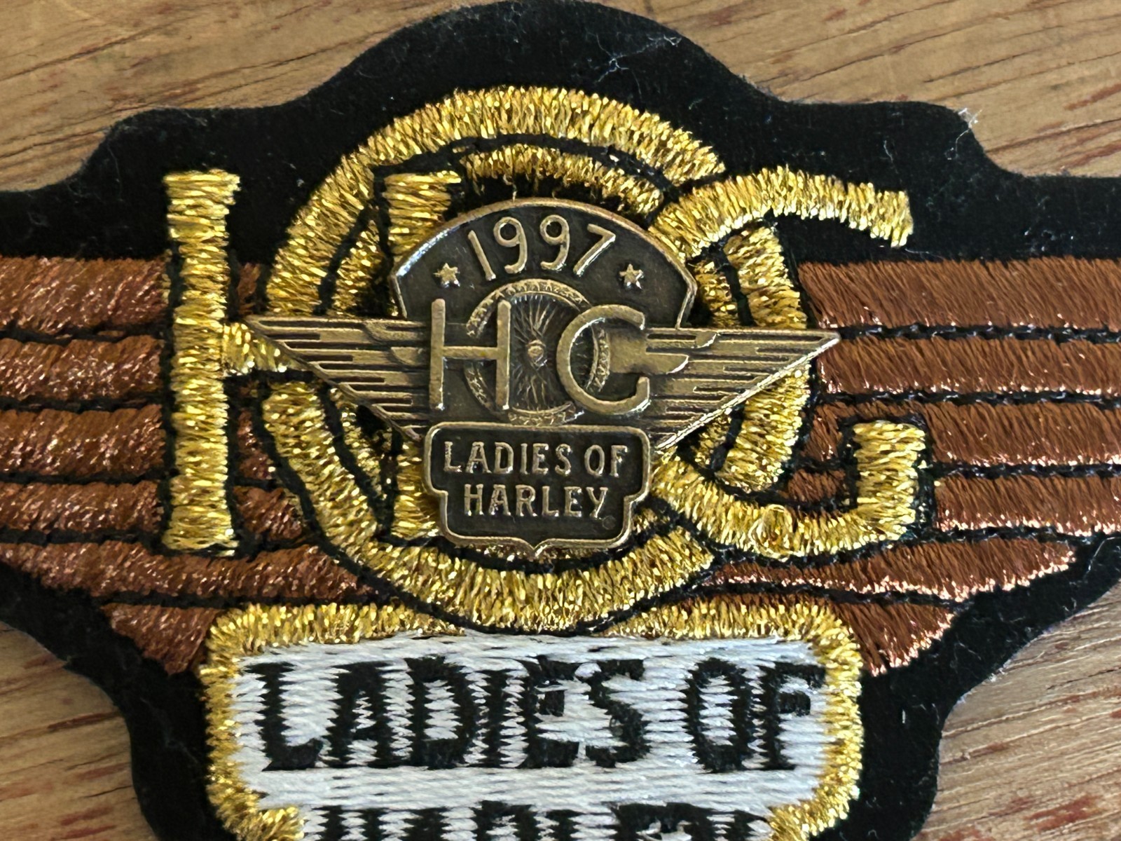 Harley Davidson Patch Pin Junk Drawer Lot 1997 Ladies 1983-2008 Wings 2002 HOG