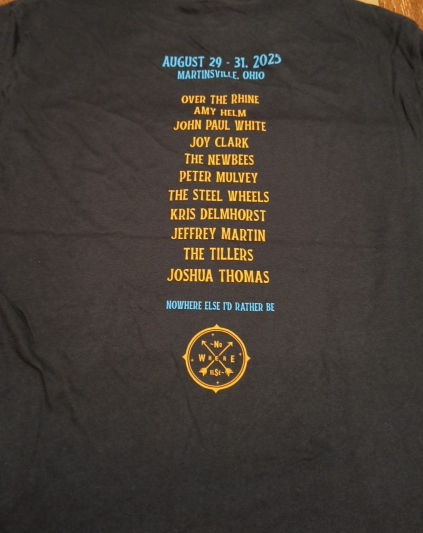 New! 2025 Nowhere Else Festival Unisex T-Shirt Size 3XL/XL/L/M & Small available