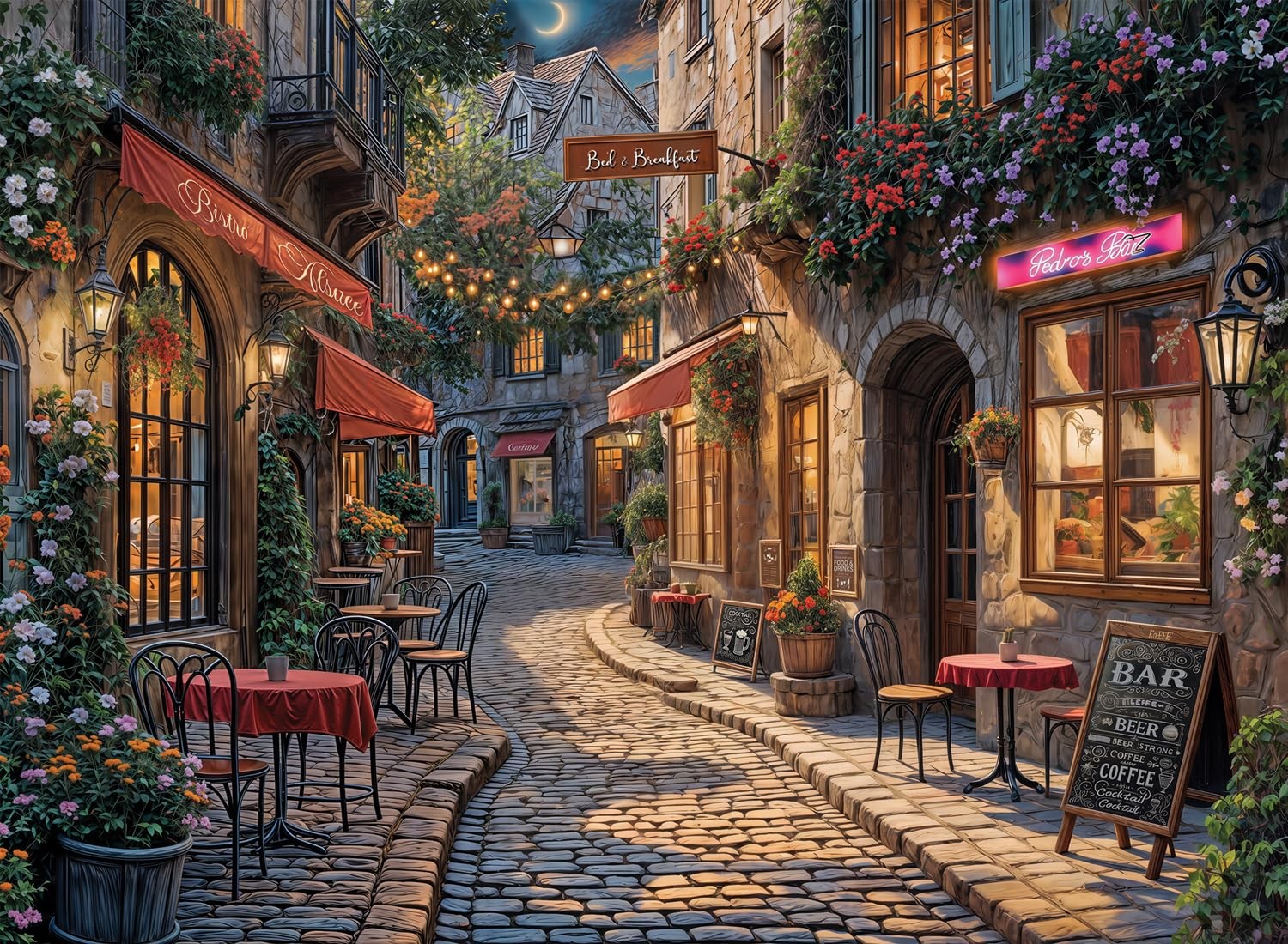 Anatolian Puzzle -Street Bars, 1000 Piece Puzzle, #1208